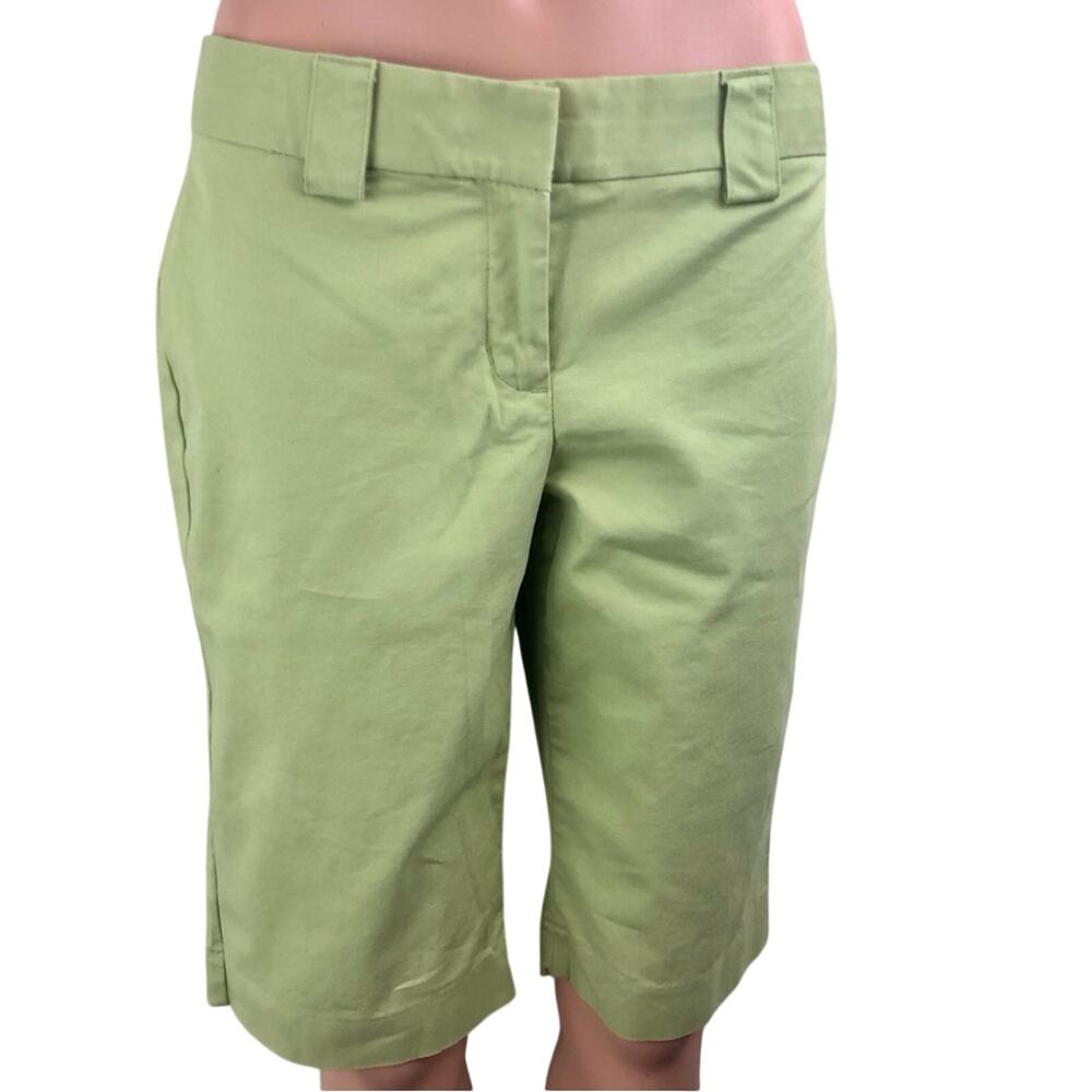 Express Design Studio Popular Editor Style Green Shorts Bermuda Length - Picture 16 of 16